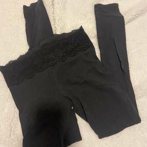 Pink Black Leggings (will wash clothes to get them fresh & wrinkles out)!